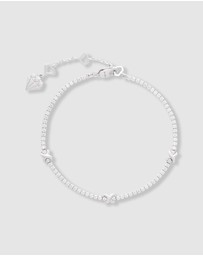 Wanderlust + Co - Pave 925 Sterling Silver Petite Tennis Bracelet