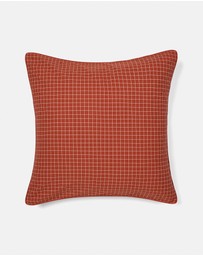 Linen House - Volley Check European Pillowcase