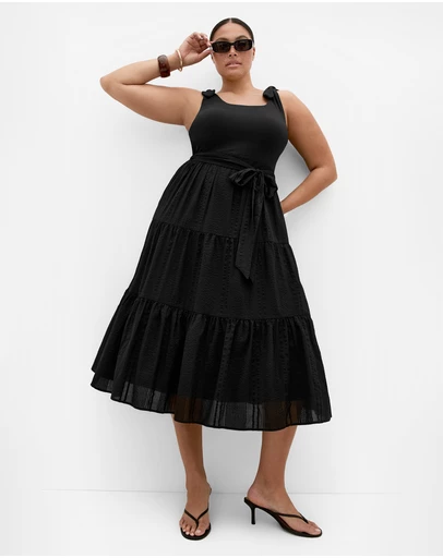 City Chic - Plus size Hallie Dress - black