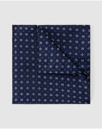Politix - Geo Jacquard Silk Pocket Square