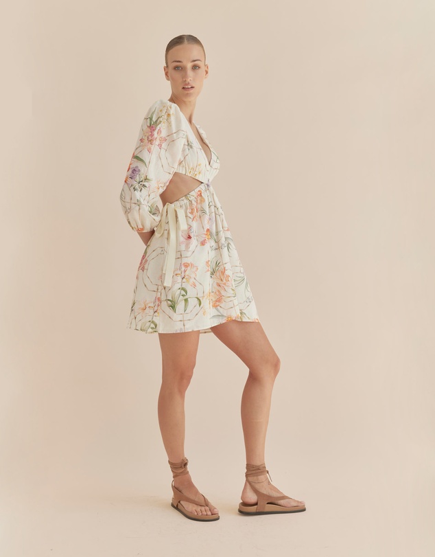 Amelius - Orangerie Long Sleeve Mini Dress