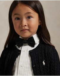 Polo Ralph Lauren - Metallic Mini-Cable Cardigan - ICONIC EXCLUSIVE - Babies-Kids