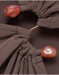 M.N.G - Gathered Top With Jewel Detail