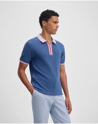 Oxford - Holden Zip Neck Knitted Polo