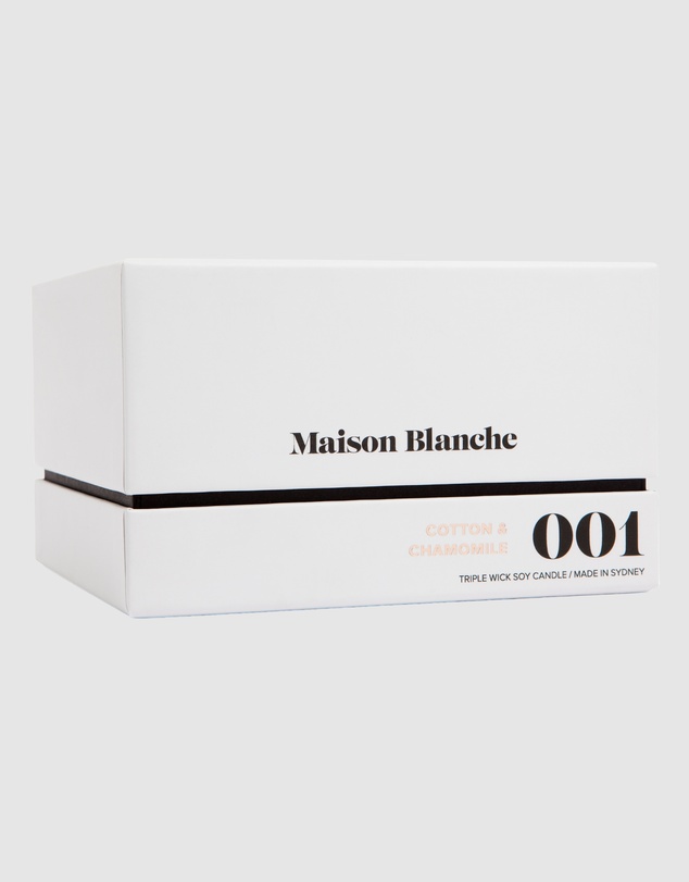 Maison Blanche - 001 Cotton & Chamomile - Deluxe Candle