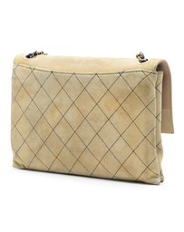Pre-Loved by Azura Reborn - Pre-Loved Quilted Suede Retro Label Flap