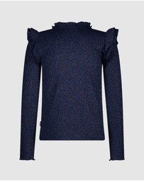B.Nosy - Tonya Long Sleeve Frill Top - Kids-Teens