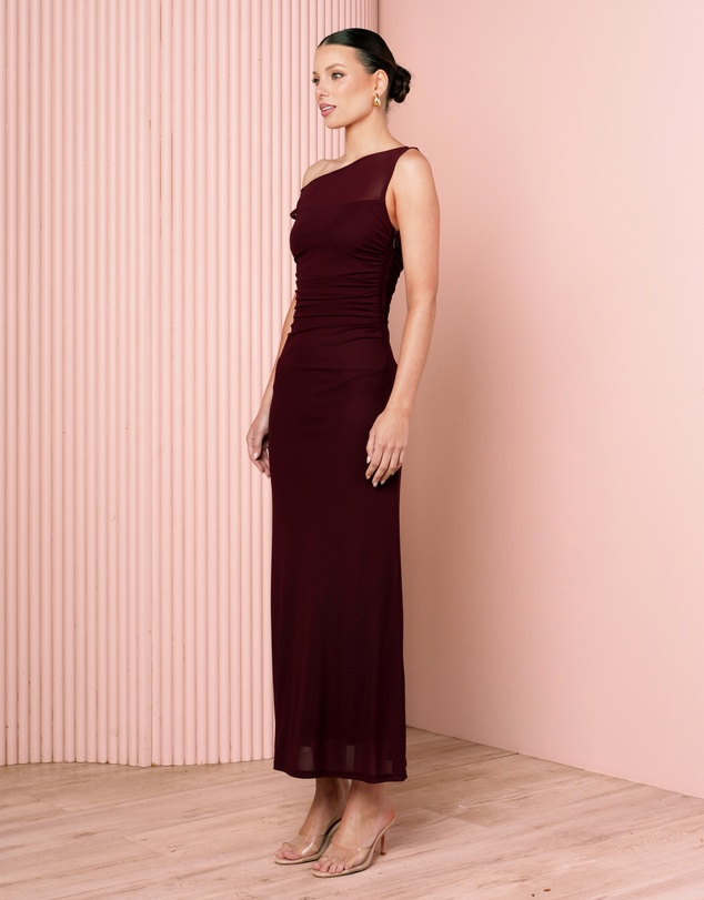 Azzurielle - Yanet One Shoulder Maxi Dress