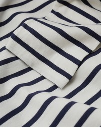 Seasalt - Seasalt Cornwall Navy Crew Neck Sailor Shirt in Organic Cotton