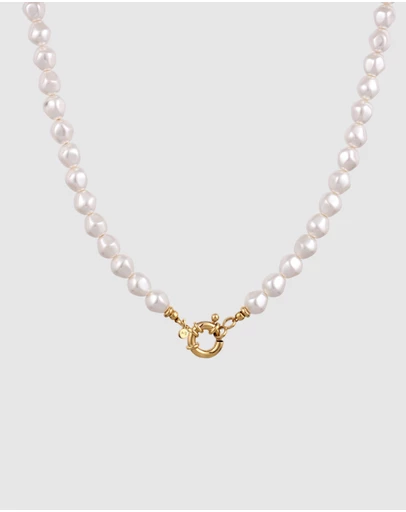 Elli Jewelry - Necklace Pearl 925 Sterling Silver