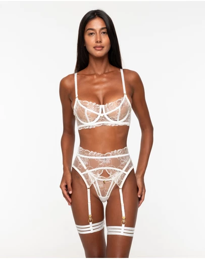 One Empire - Millie White Lingerie Set