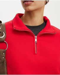Cotton On - Quarter Zip Sweatshirt