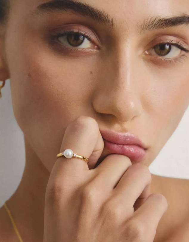 THOMAS SABO - THOMAS SABO Ring pearl with zirconia