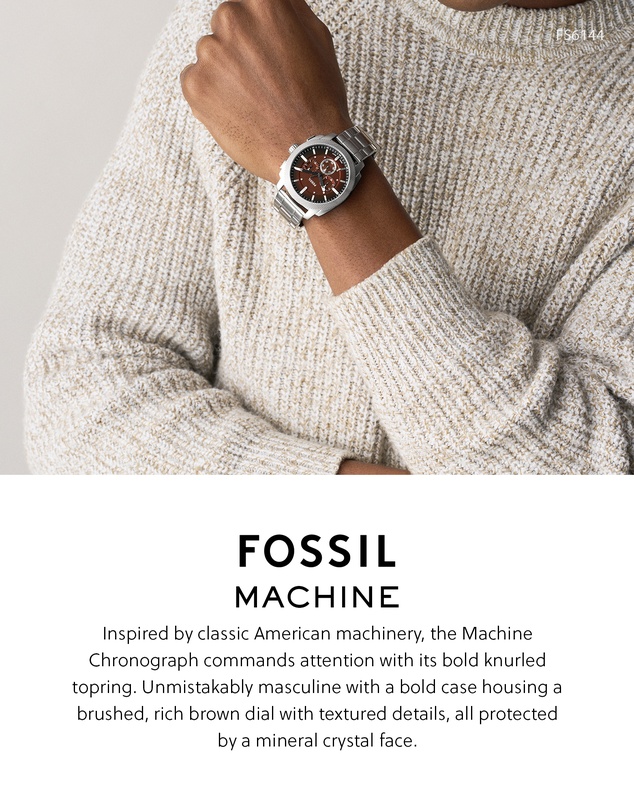 Fossil - Machine Silver Chronograph Watch