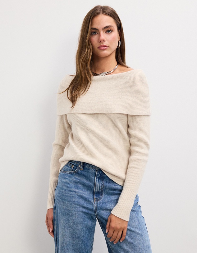 The Fated - Sammy Off Shoulder Knit Top