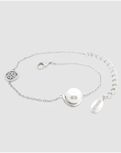 Georgini - Georgini Adagio Crescent Nine-2-Five Pearl Racelet Silver 15cm +4cm