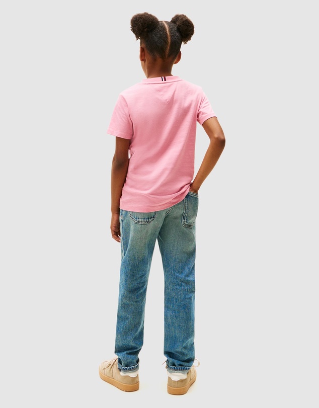 Tommy Hilfiger - Unisex Logo Crew Neck T-Shirt - Kids