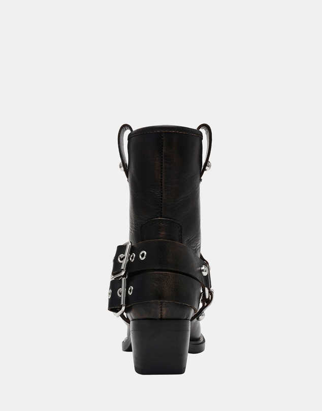 Steve Madden - Void Black Leather Boots