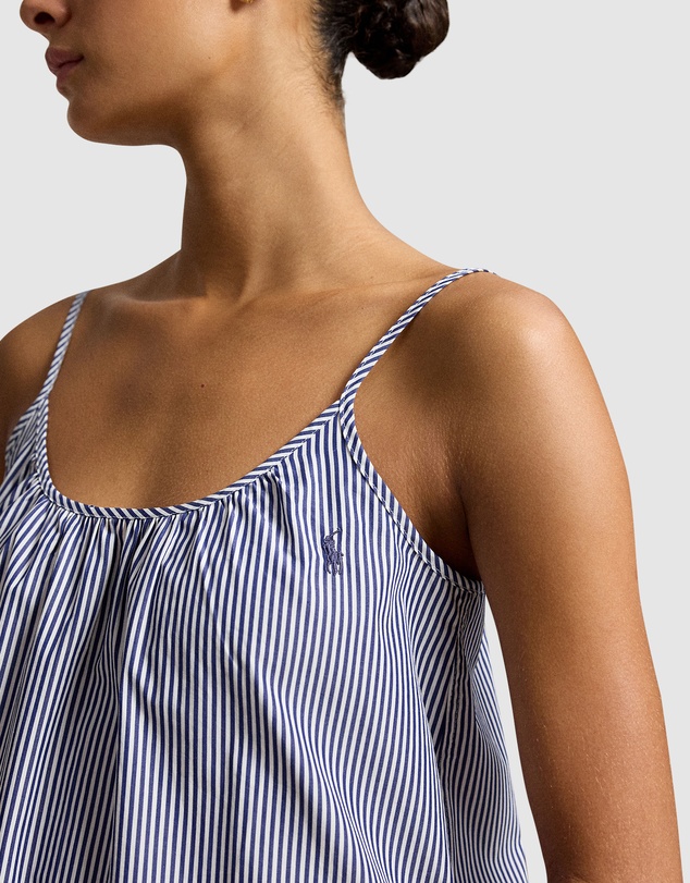 Polo Ralph Lauren - Shirting Stripes Cotton Chemise Slip Nightdress