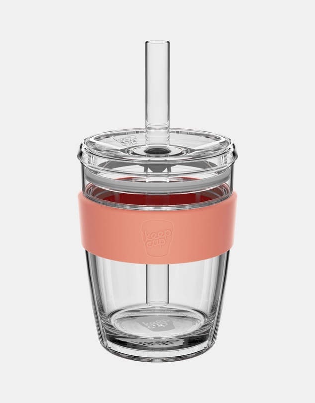 KeepCup - Longplay Cold Cup 12oz Reusable Coffee Cup with Boba Straw Lid
