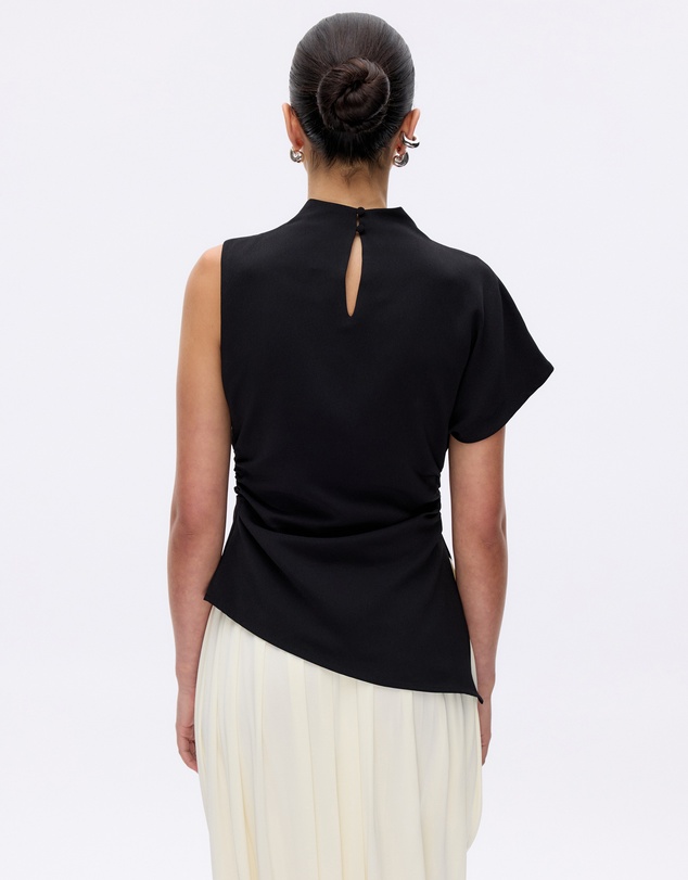 Minima Esenciales - Zeva Crepe Draped Top