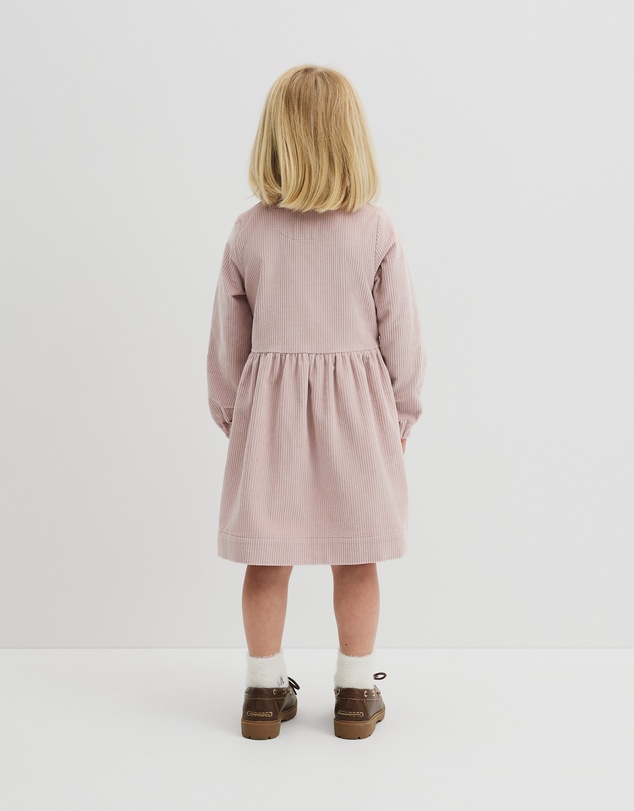 Country Road - Organically Grown Cotton Cord Button Through Dress