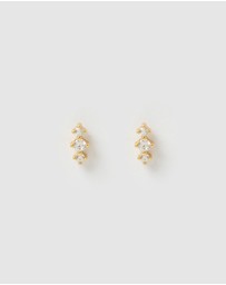 Izoa - Natasha Stud Earrings Gold