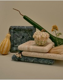 Black Blaze - Halo Square Marble Tray