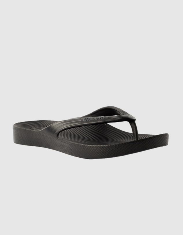 Tolu Australia - Black Thongs With Arch Support
