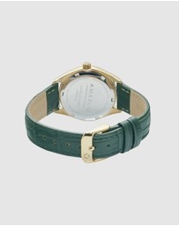 Maxum - Sydney - Green Dial, Gold Tone Case & Green Leather Band