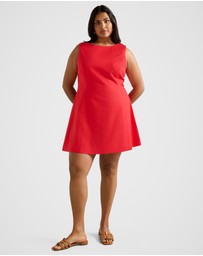 Forever New Curve - Kassie Curve Boat Neck Mini Dress