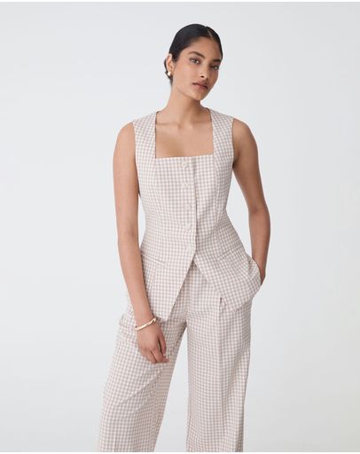 Beige Check
