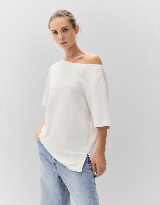 UNISON - Relaxed Off Shoulder Tee