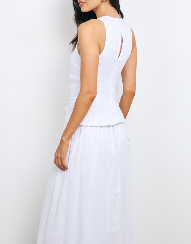 AERE - Frankie Asym Panel Midi Dress