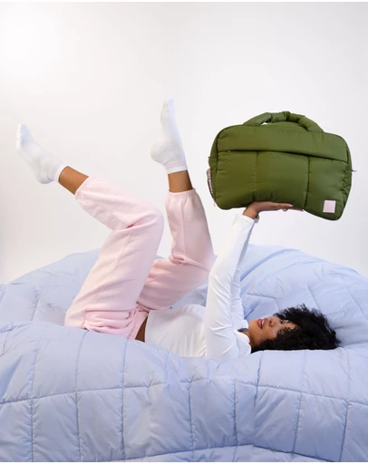 The Somewhere Co - Khaki Marshmallow Duffle Bag
