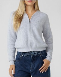 Lorna Jane - Boucle Knit Bomber Jacket