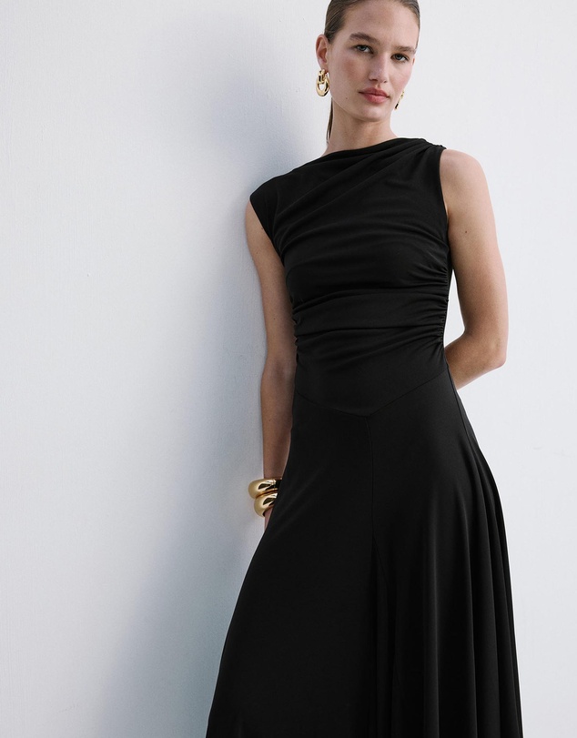 M.N.G - Asymmetrical Flared Dress