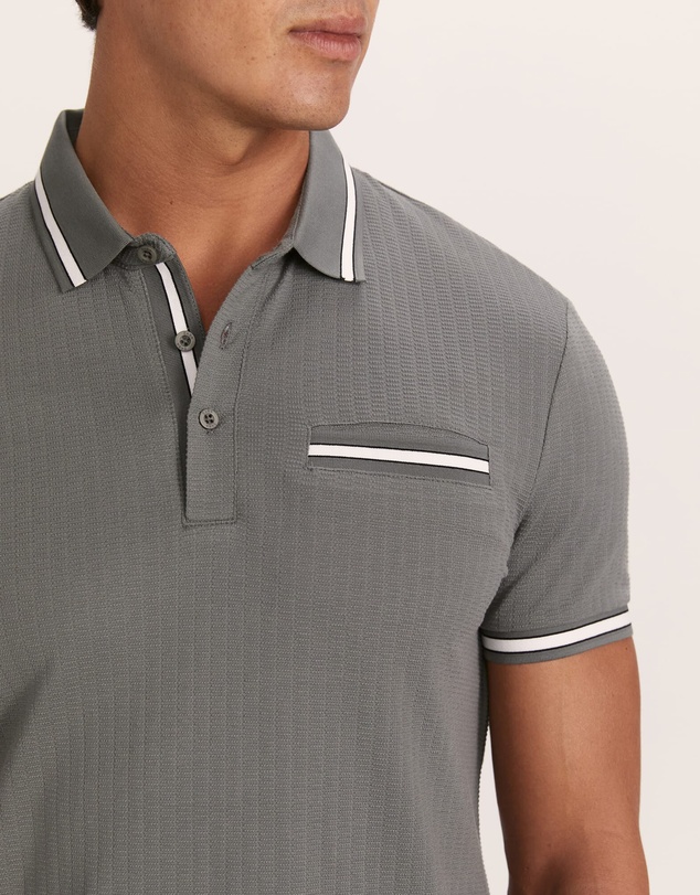 SABA - Ted Textured Cotton Polo