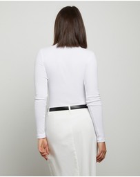 General Pants Co. Basics - Button Front Long Sleeve Bodysuit