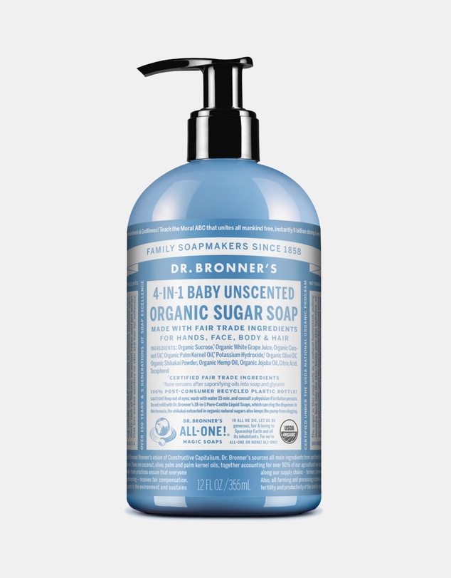 Dr Bronner's - Organic Pump Soap Baby Unscented 355ml