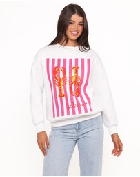 Petal & Pup - Goodwin Lobster Sweatshirt - White