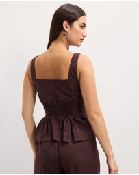 The Fated - Camille Square Neck Top