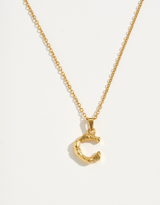 Reliquia - C Initial Gold Charm Necklace