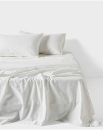 Linen House - Flannelette Plain-Dyed Sheet Set