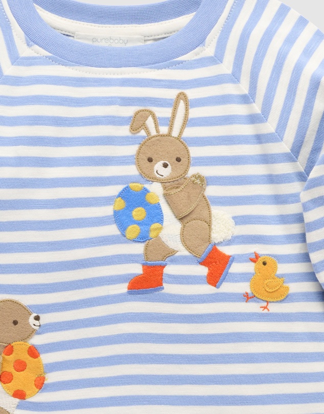 Purebaby - Bunny Egg Thief Tee -Kids-Babies