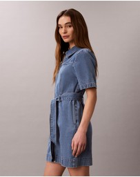 Calvin Klein Jeans - Denim Belted Shirt Dress