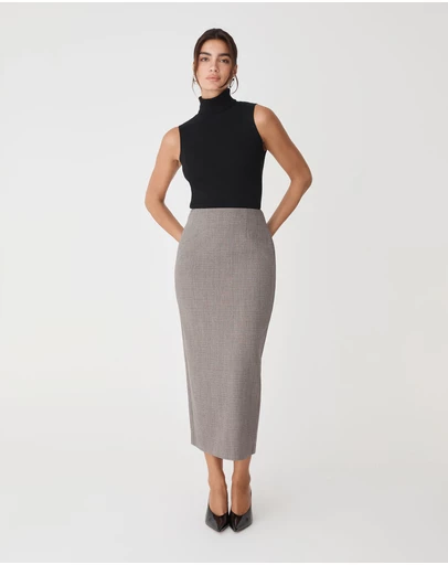 Forcast - Loretta Midi Pencil Skirt