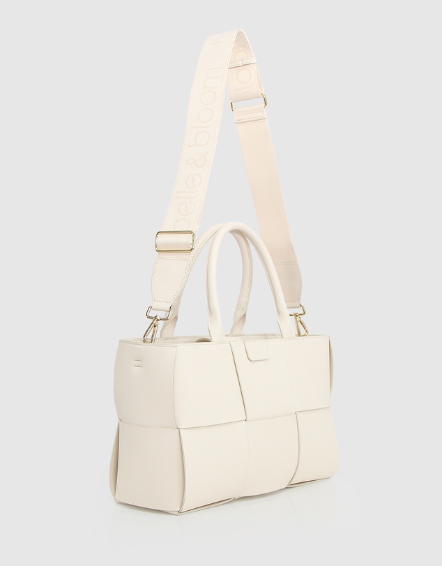 Belle & Bloom - Long Way Home Woven Tote - Cream