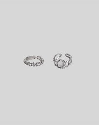 KAJA Clothing - Moonstone Rings 2pc