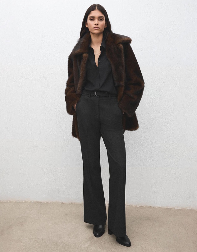 M.N.G - Belt Straight-Fit Trousers